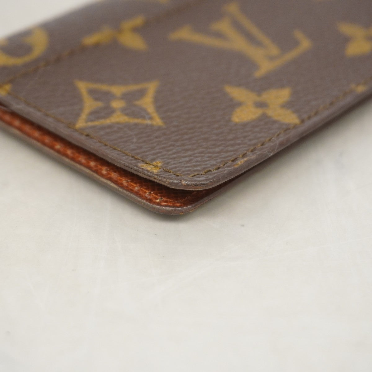 【6gd3976-k】ルイヴィトン カードケース モノグラム ポシェットカルトヴィジット M56362 ブラウン【中古】メンズ レディース ユニセックス
