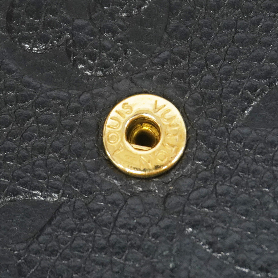 【6gd3983-k】ルイヴィトン 長財布 モノグラム・アンプラント ポルトフォイユエミリー M62369 ノワール【中古】レディース