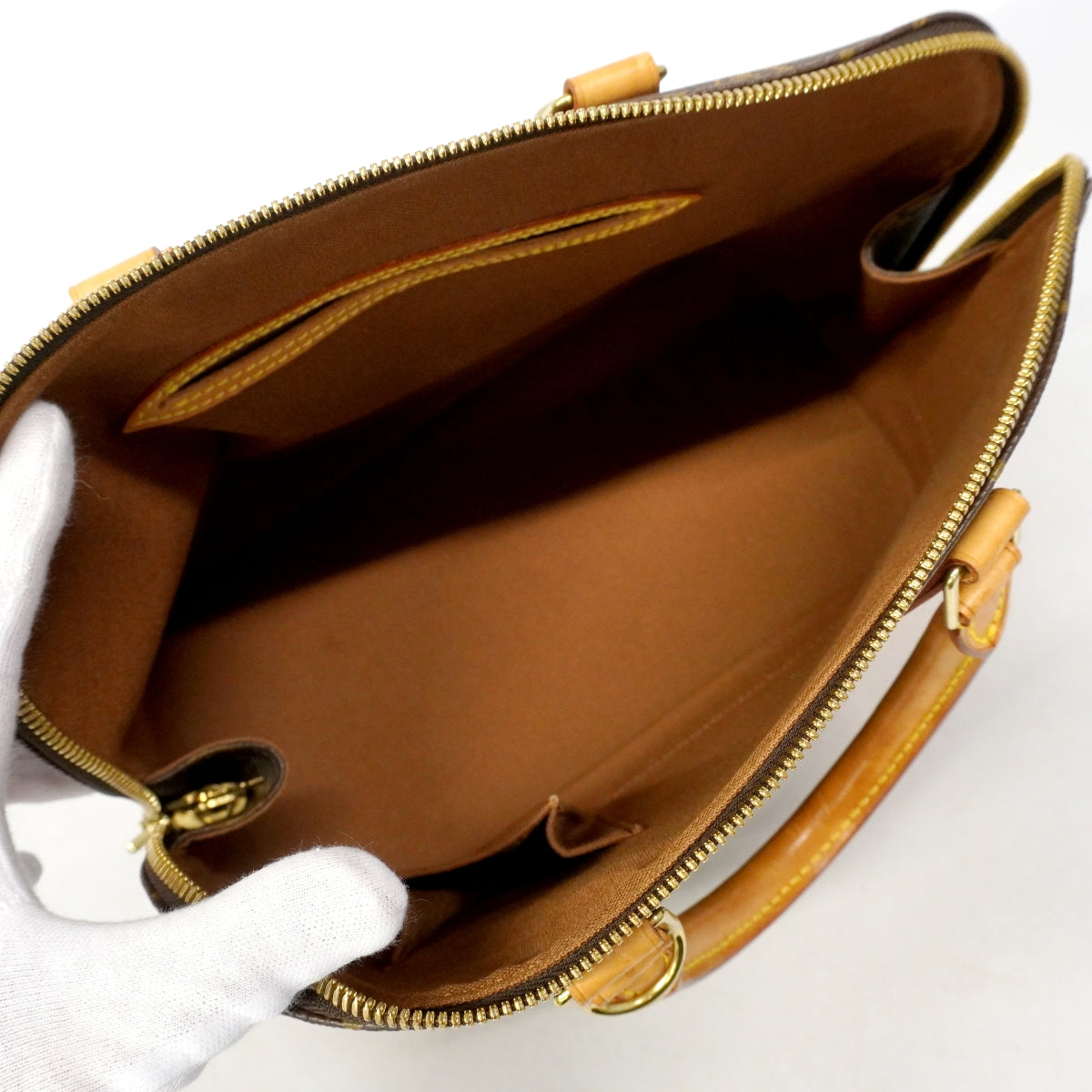 【6gd4006】ルイヴィトン ハンドバッグ モノグラム アルマ M51130 ブラウン【中古】レディース