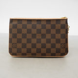 【6gd4008】ルイヴィトン ショルダーバッグ ダミエ ポシェットドゥーブルジップ N60254 エベヌ【中古】レディース