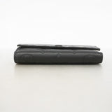 【6gd4028】ルイヴィトン 三つ折り財布 モノグラム・シャドウ ヴィクターウォレット M12635 ブラック【中古】メンズ