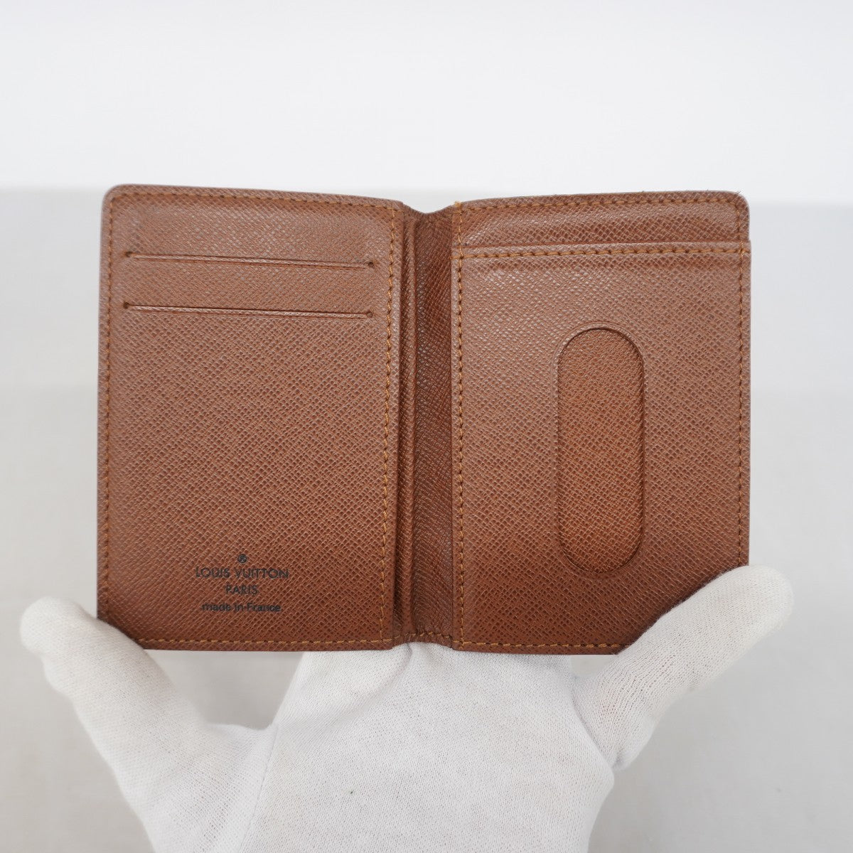 【6gd4029】ルイヴィトン パスケース モノグラム ポルトカルトパスヴェルティカル M66541 ブラウン【中古】メンズ レディース ユニセックス