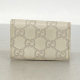 【6gd4031】グッチ キーケース グッチシマ 268833 レザー ベージュ ゴールド金具【中古】メンズ レディース ユニセックス