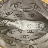 【6gd4032】シャネル トートバッグ カンボン ラムスキン ブラウン ブラック シルバー金具【中古】レディース