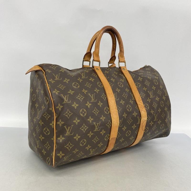 【6gd4034】ルイヴィトン ボストンバッグ モノグラム キーポル45 M41428 ブラウン【中古】メンズ レディース ユニセックス