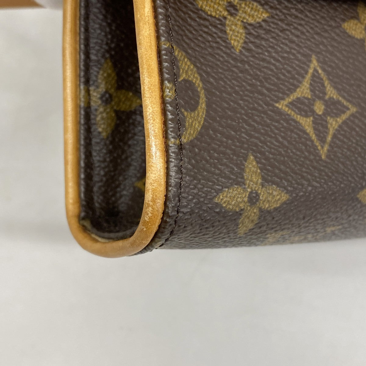 【6gd4036】ルイヴィトン ウエストバッグ モノグラム ポシェットフロランティーヌ M51855 ブラウン【中古】レディース