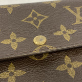 【6gd4039】ルイヴィトン 長財布 モノグラム ポシェットポルトモネクレディ M61725 ブラウン【中古】レディース