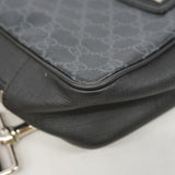 【6gd4042】グッチ ボディバッグ GGスプリーム 478325 PVC ブラック シルバー金具【中古】メンズ