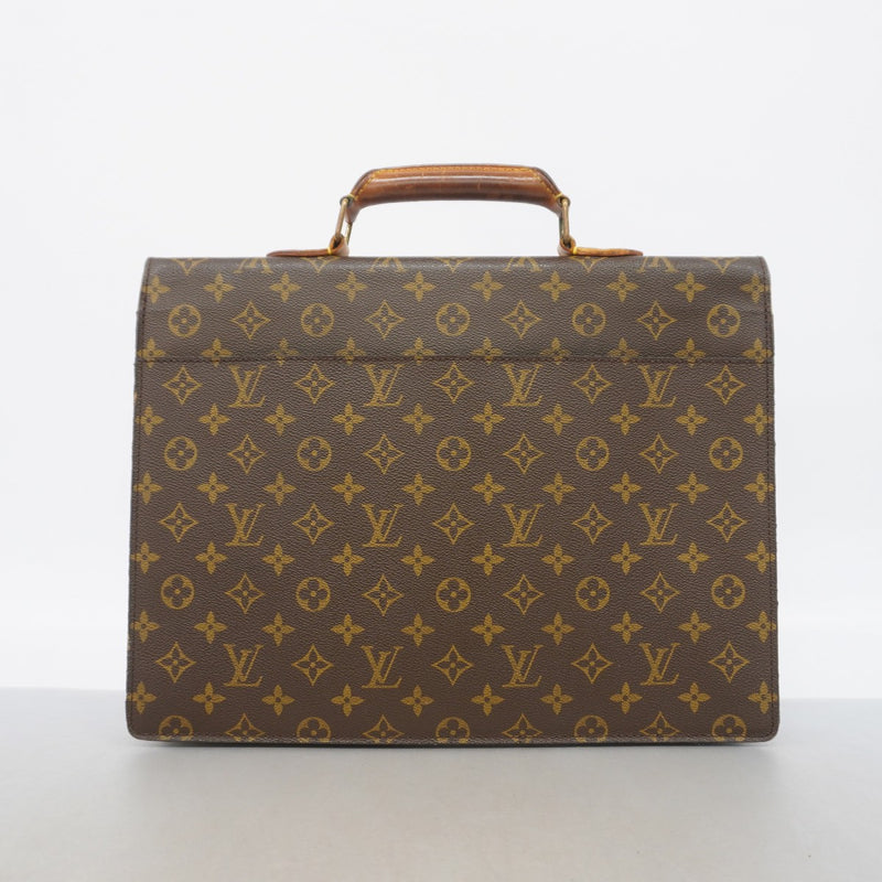 【6gd4047】ルイヴィトン ビジネスバッグ モノグラム セルヴィエットコンセイエ M53331 ブラウン【中古】メンズ
