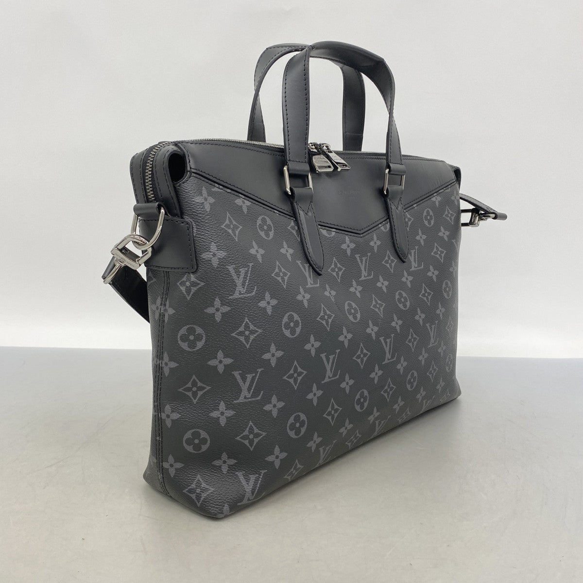 【6gd4055-k】ルイヴィトン ビジネスバッグ モノグラム・エクリプス エクスプローラー M40566 ブラック 2wayバッグ【中古】メンズ