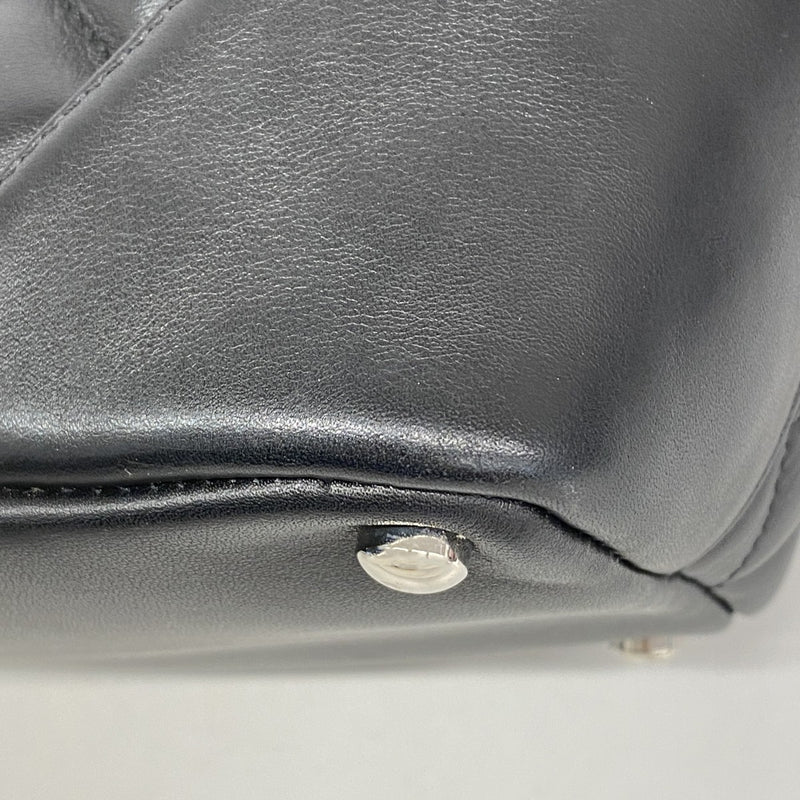 【6gd4057-k】シャネル トートバッグ カンボン ラムスキン ブラック シルバー金具【中古】レディース