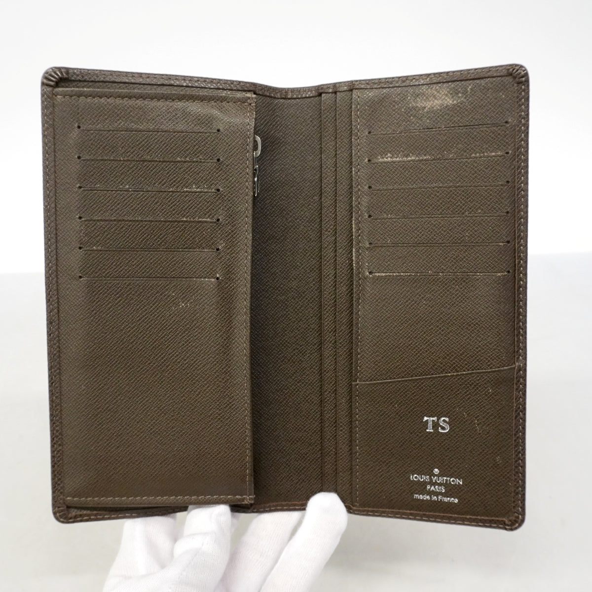 【6gd4062-k】ルイヴィトン 長財布 タイガ ポルトフォイユブラザ M32578 グリズリ【中古】メンズ