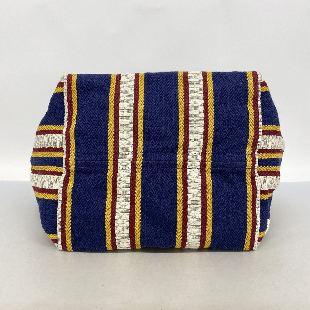 【6gd4066】グッチ トートバッグ 818779 キャンバス ブラウン ネイビー ゴールド金具【中古】レディース