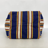 【6gd4066】グッチ トートバッグ 818779 キャンバス ブラウン ネイビー ゴールド金具【中古】レディース