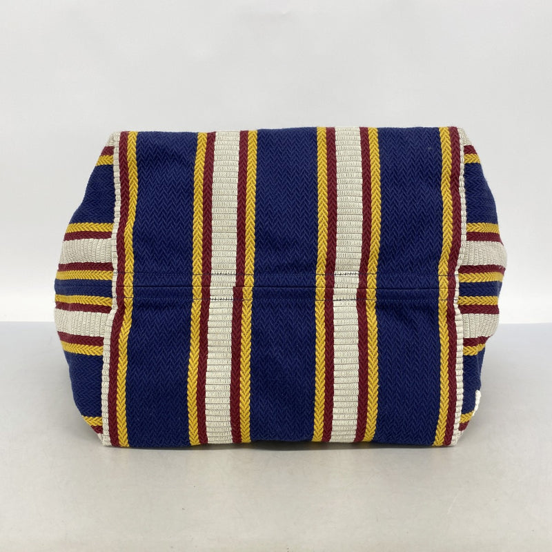 【6gd4066】グッチ トートバッグ 818779 キャンバス ブラウン ネイビー ゴールド金具【中古】レディース