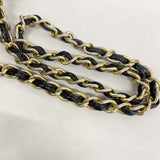 【6gd4068】シャネル ショルダーバッグ マトラッセ チェーンショルダー ラムスキン ブラック ゴールド金具【中古】レディース
