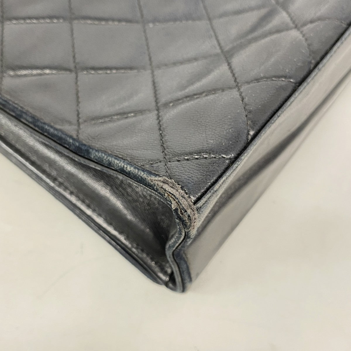 【6gd4068】シャネル ショルダーバッグ マトラッセ チェーンショルダー ラムスキン ブラック ゴールド金具【中古】レディース