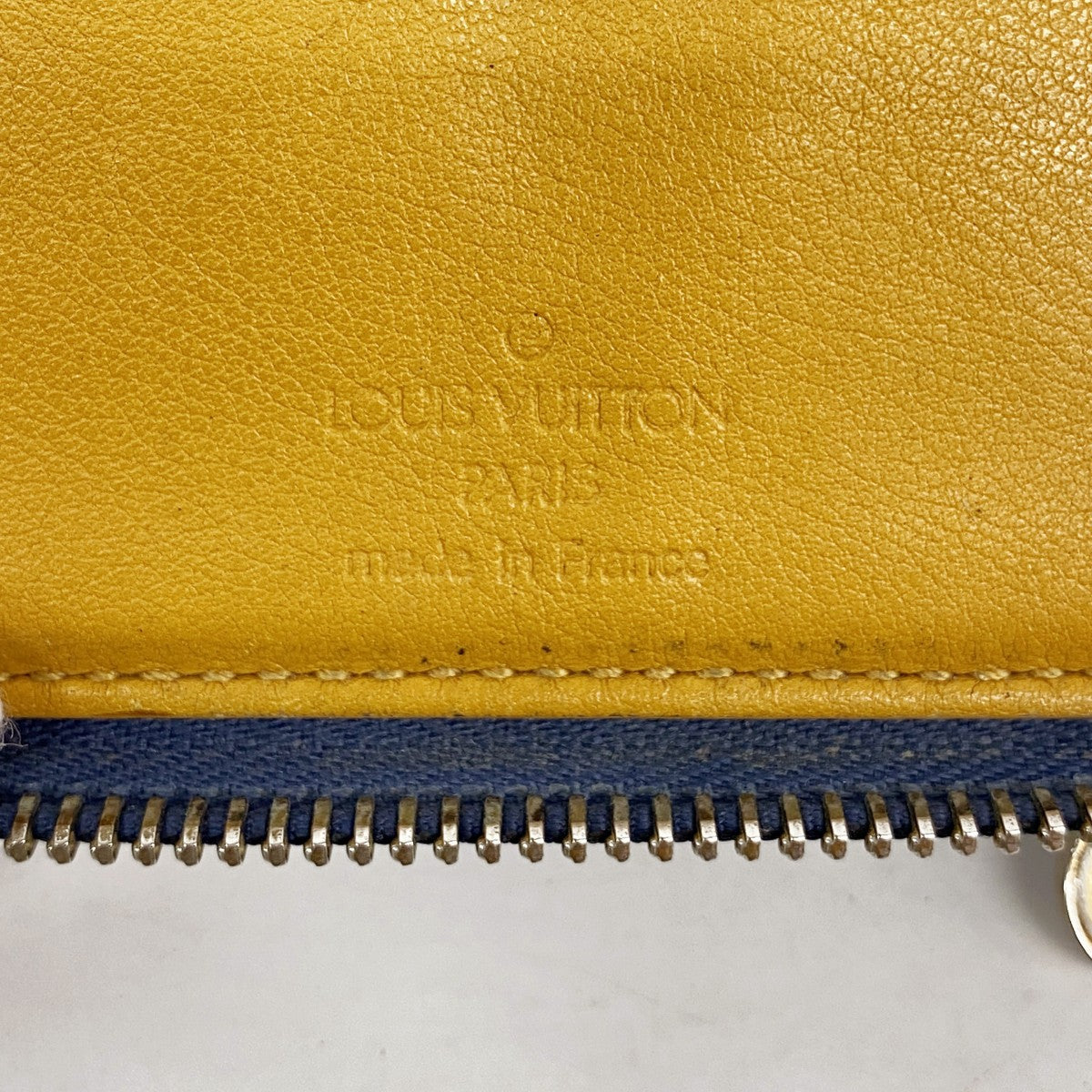 【6gd4074】ルイヴィトン 財布 モノグラム・デニム ジッピーミニ M95342 ブルー【中古】レディース