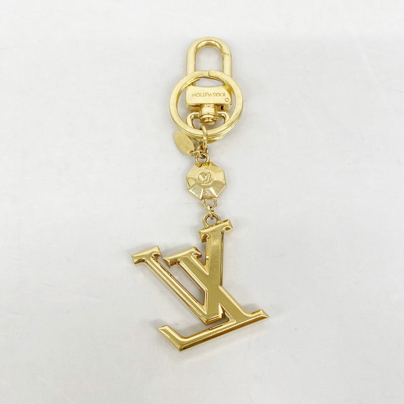【6gd4075】ルイヴィトン キーホルダー・チャーム LVファセット M65216 ゴールド【中古】メンズ レディース ユニセックス