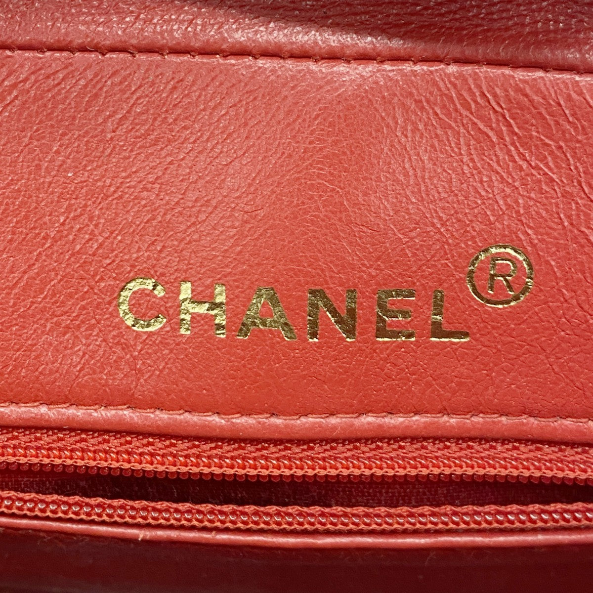 【6gd4076】シャネル ショルダーバッグ マトラッセ フリンジ付きチェーンショルダー ラムスキン レッド ゴールド金具【中古】レディース