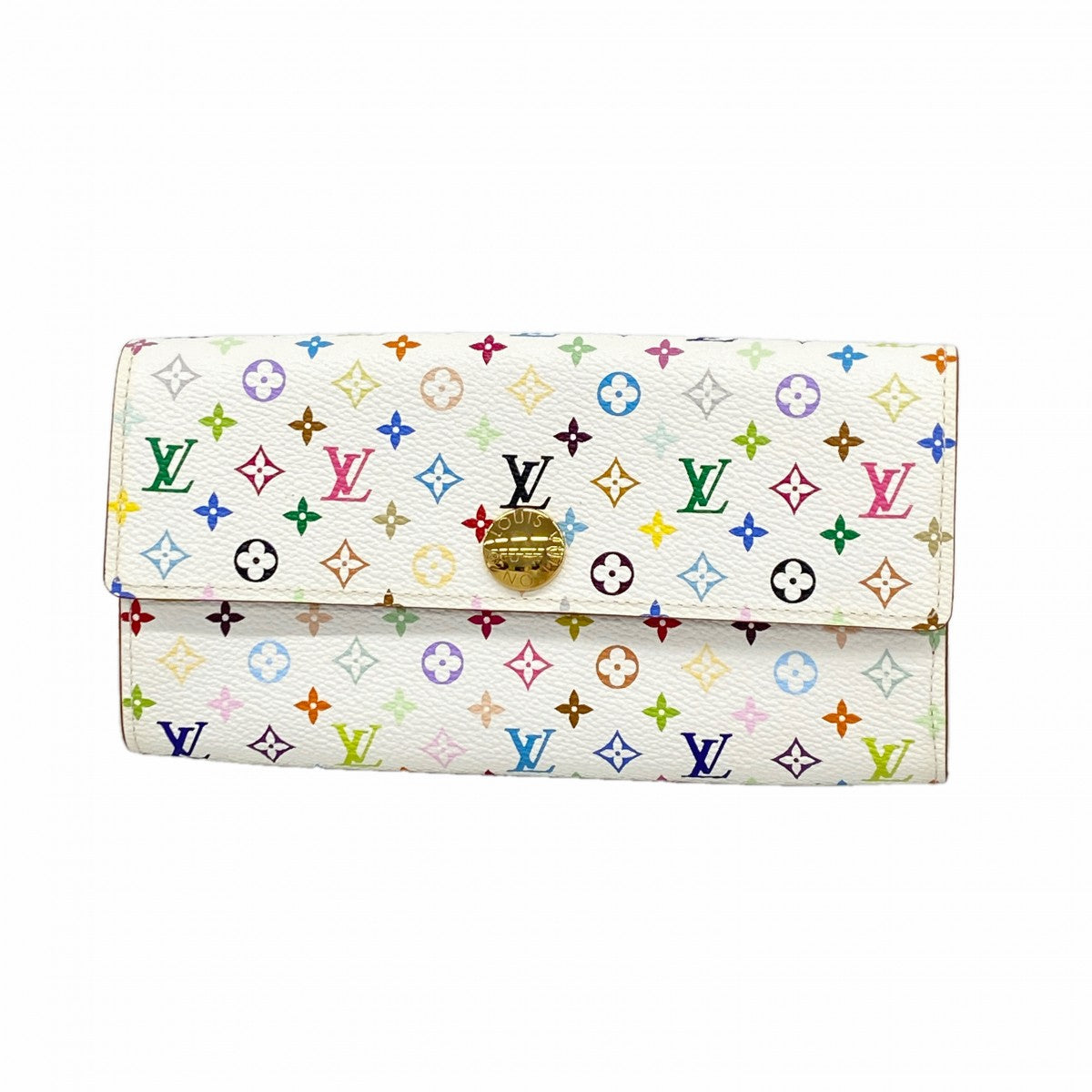 【6gd4085】ルイヴィトン 長財布 モノグラム・マルチカラー ポルトフォイユサラ M93745 ブロン フィグ 【中古】レディース