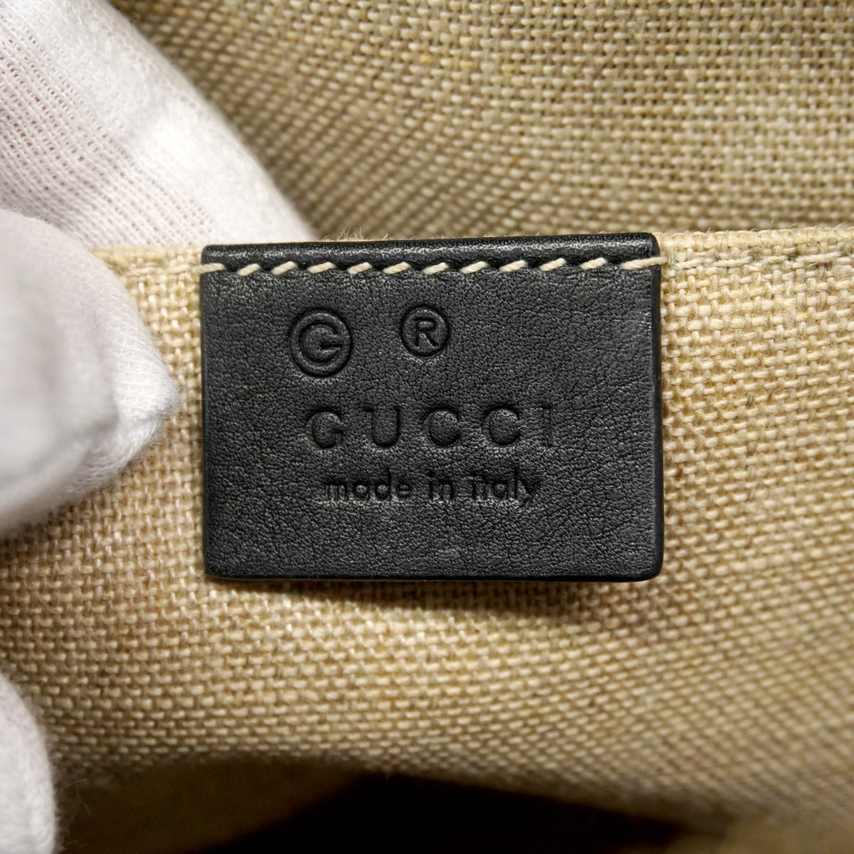 【6gd4086-k】グッチ ハンドバッグ マイクログッチシマ 449654 レザー ブラック シャンパンゴールド金具 2wayバッグ【中古】レディース