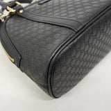【6gd4086-k】グッチ ハンドバッグ マイクログッチシマ 449654 レザー ブラック シャンパンゴールド金具 2wayバッグ【中古】レディース