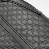 【6gd4086-k】グッチ ハンドバッグ マイクログッチシマ 449654 レザー ブラック シャンパンゴールド金具 2wayバッグ【中古】レディース