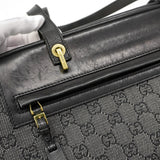 【6gd4087-k】グッチ トートバッグ 92731 デニム グレー ゴールド金具【中古】レディース