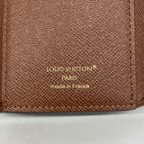 【6gd4108】ルイヴィトン 三つ折り財布 モノグラム ポルトフォイユヴィクトリーヌ M62472 ブラウン【中古】レディース