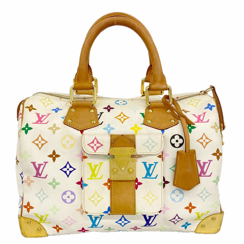 【6gd4116】ルイヴィトン ハンドバッグ モノグラム・マルチカラー スピーディ30 M92643 ブロン【中古】レディース