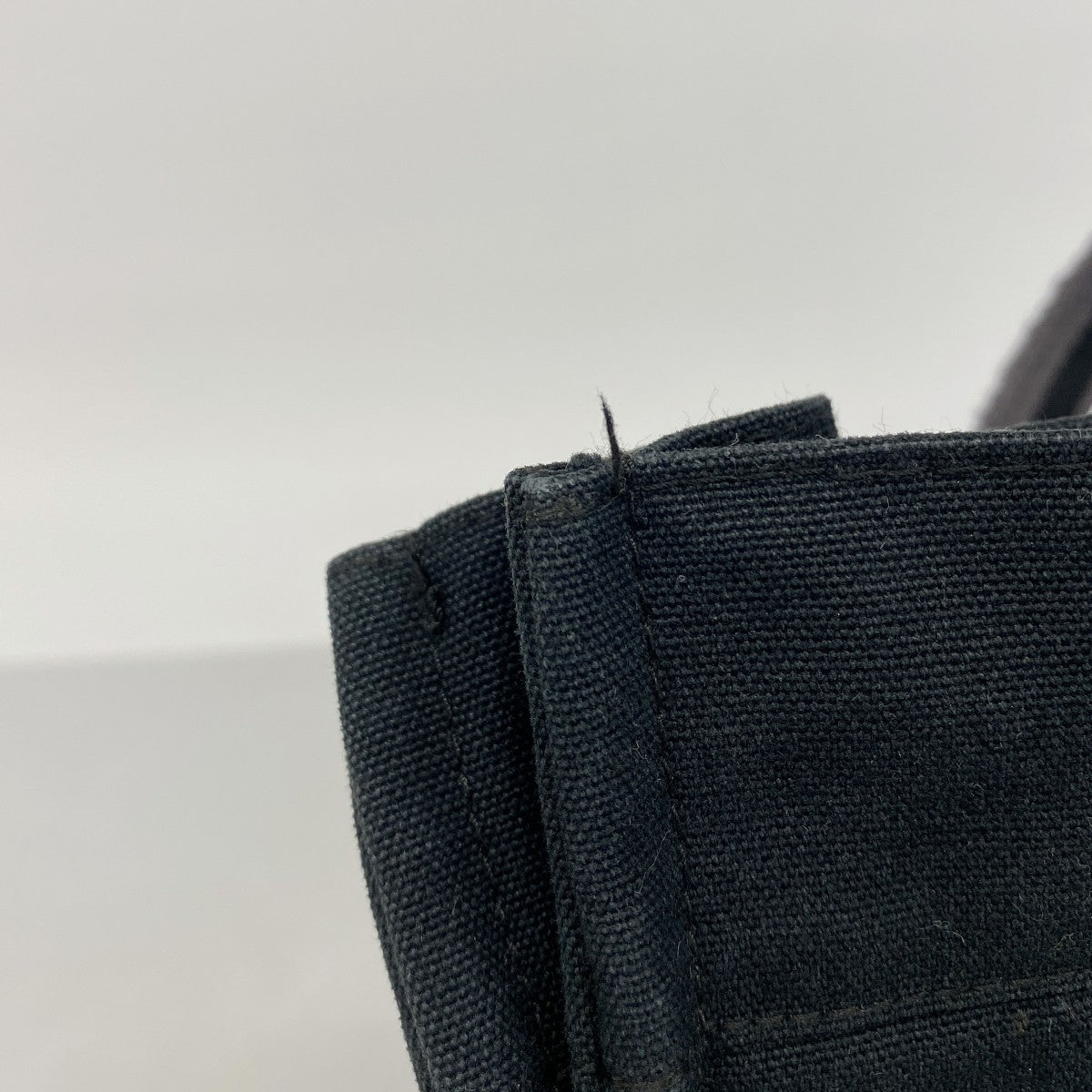 【6gd4128-k】エルメス トートバッグ フールトゥMM キャンバス ブラック シルバー金具【中古】メンズ レディース ユニセックス