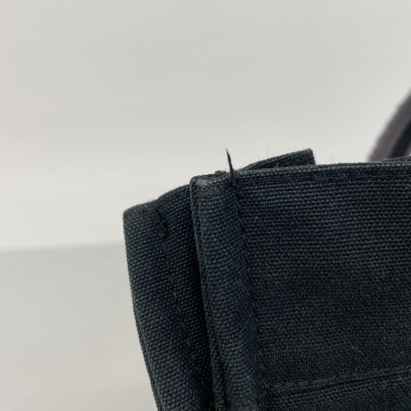 【6gd4128-k】エルメス トートバッグ フールトゥMM キャンバス ブラック シルバー金具【中古】メンズ レディース ユニセックス
