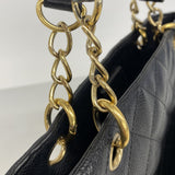 【6gd4129-k】シャネル トートバッグ マトラッセ チェーンショルダー キャビアスキン ブラック ゴールド金具【中古】レディース