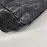 【6gd4129-k】シャネル トートバッグ マトラッセ チェーンショルダー キャビアスキン ブラック ゴールド金具【中古】レディース