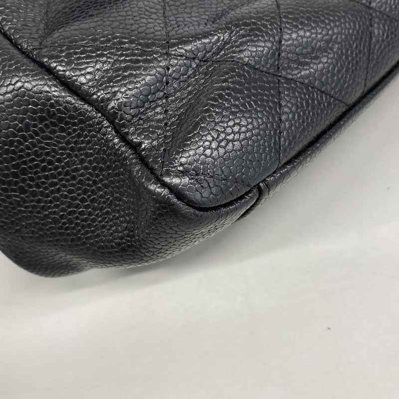 【6gd4129-k】シャネル トートバッグ マトラッセ チェーンショルダー キャビアスキン ブラック ゴールド金具【中古】レディース