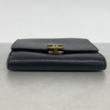 【6gd4130-k】シャネル 財布 キャビアスキン ブラック ゴールド金具【中古】レディース