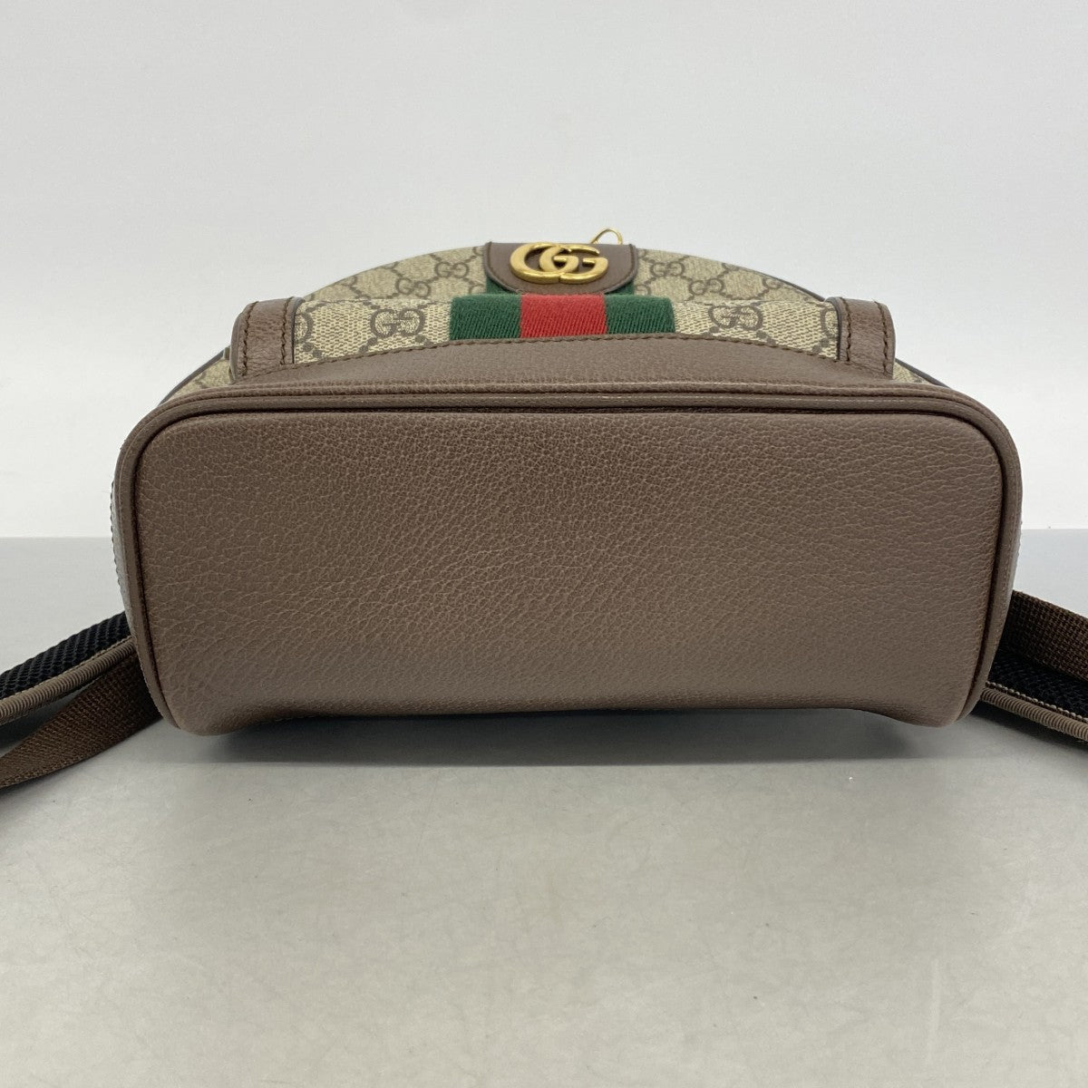 【6gd4133-k】グッチ リュック・デイパック オフィディア 547965 PVC ブラウン ゴールド金具【中古】レディース