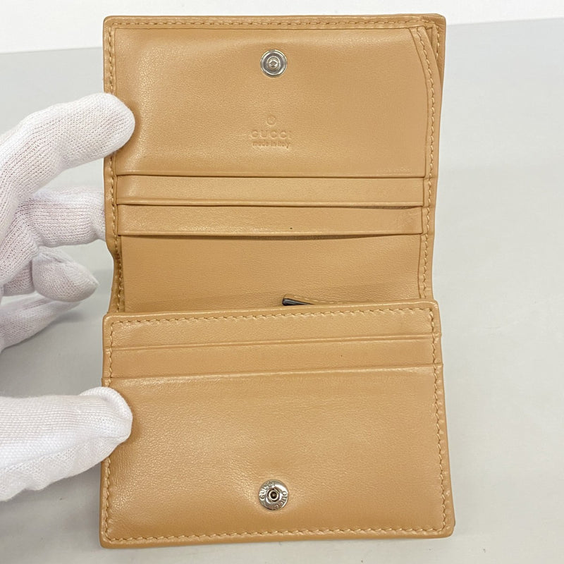 【6gd4134-k】グッチ 財布 GGマーモント 466492 レザー ブラウン シルバー金具【中古】レディース