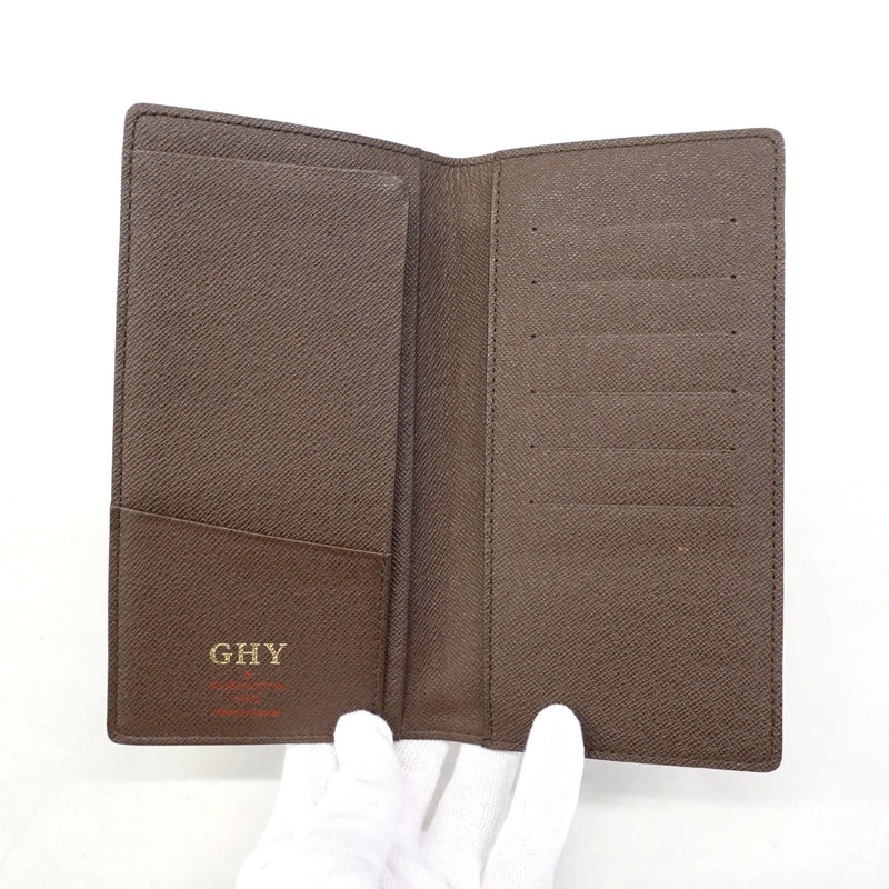 【6gd4164】ルイヴィトン 札入れ ダミエ ポルトバルールカルトクレディ N61823 エベヌ【中古】メンズ