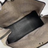 【6gd4176】エルメス トートバッグ ガーデンパーティPM トワルアッシュ ブラック シルバー金具 D刻印【中古】レディース