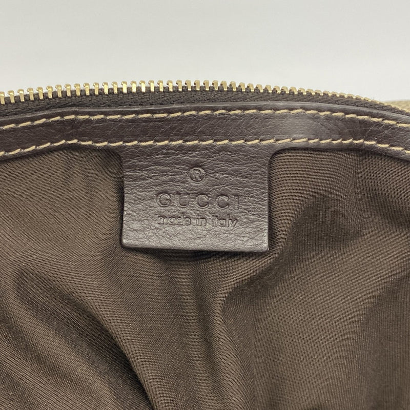 【6gd4177】グッチ トートバッグ GGクリスタル 223963 コーティングキャンバス ベージュ ブラウン シャンパンゴールド金具【中古】レディース