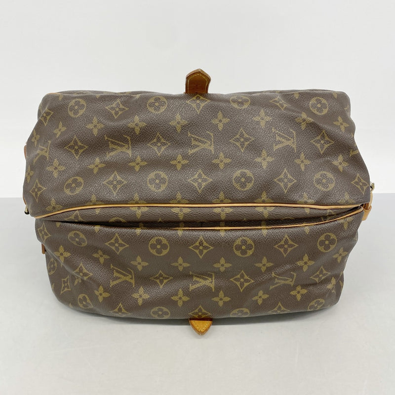 【6gd4179】ルイヴィトン ショルダーバッグ モノグラム ソミュール35 M42254 ブラウン【中古】レディース