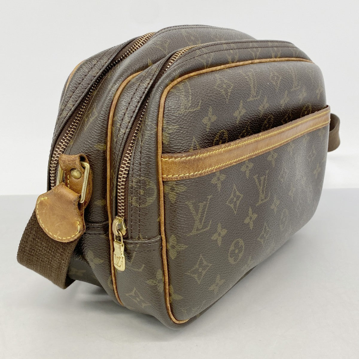 【6gd4180】ルイヴィトン ショルダーバッグ モノグラム リポーターPM M45254 ブラウン【中古】レディース