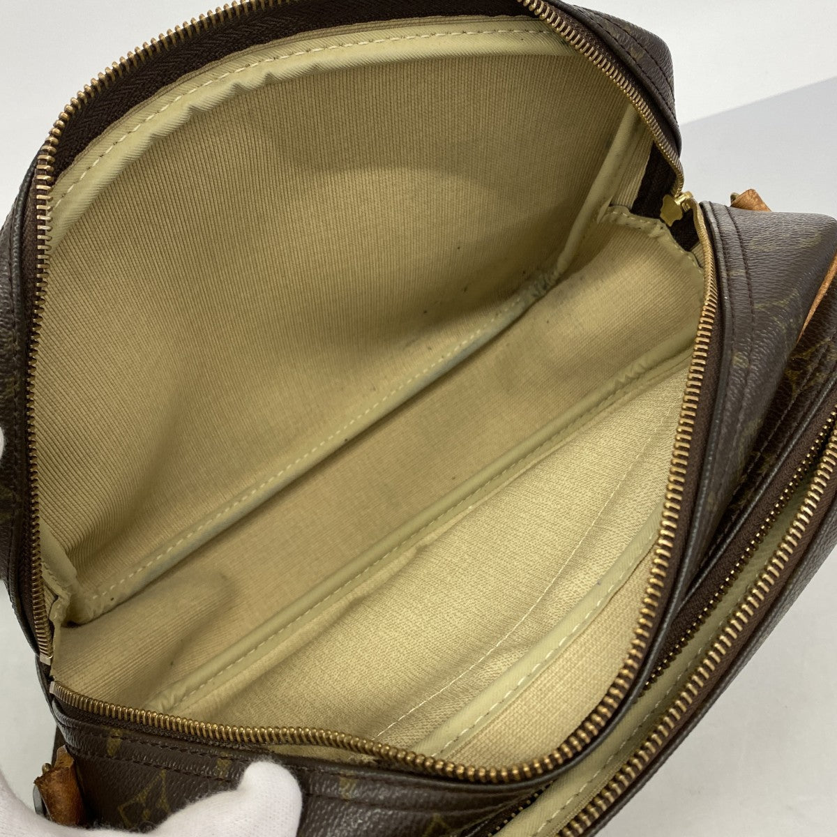【6gd4180】ルイヴィトン ショルダーバッグ モノグラム リポーターPM M45254 ブラウン【中古】レディース