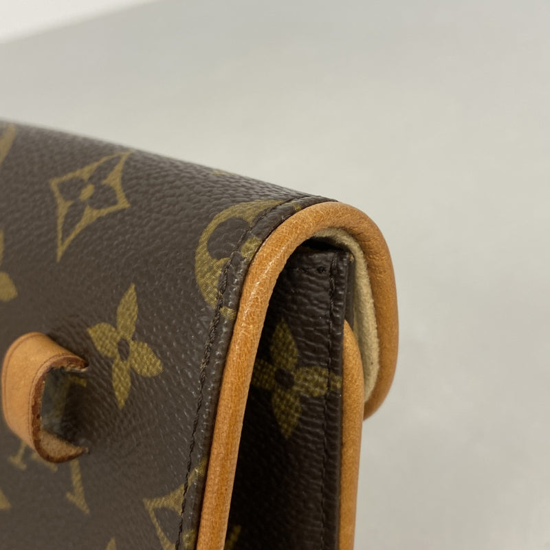 【6gd4183】ルイヴィトン ウエストバッグ モノグラム ポシェットフロランティーヌ M51855 ブラウン【中古】レディース