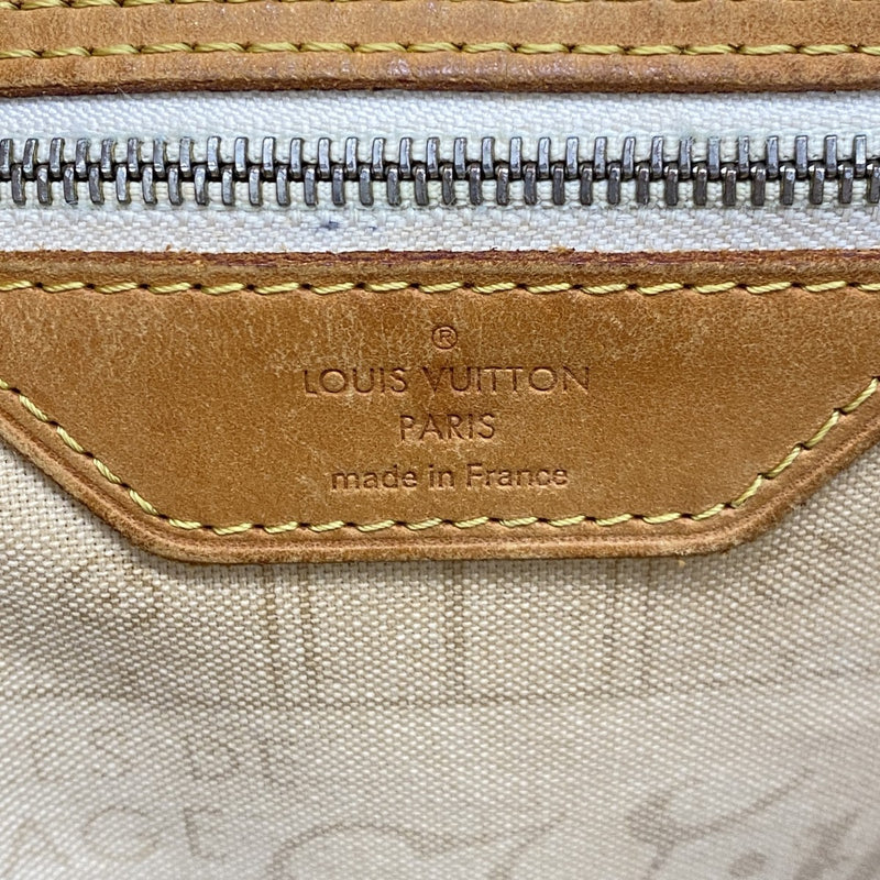 【6gd4205】ルイヴィトン トートバッグ ダミエ・アズール ネヴァーフルMM N51107 ホワイト【中古】レディース