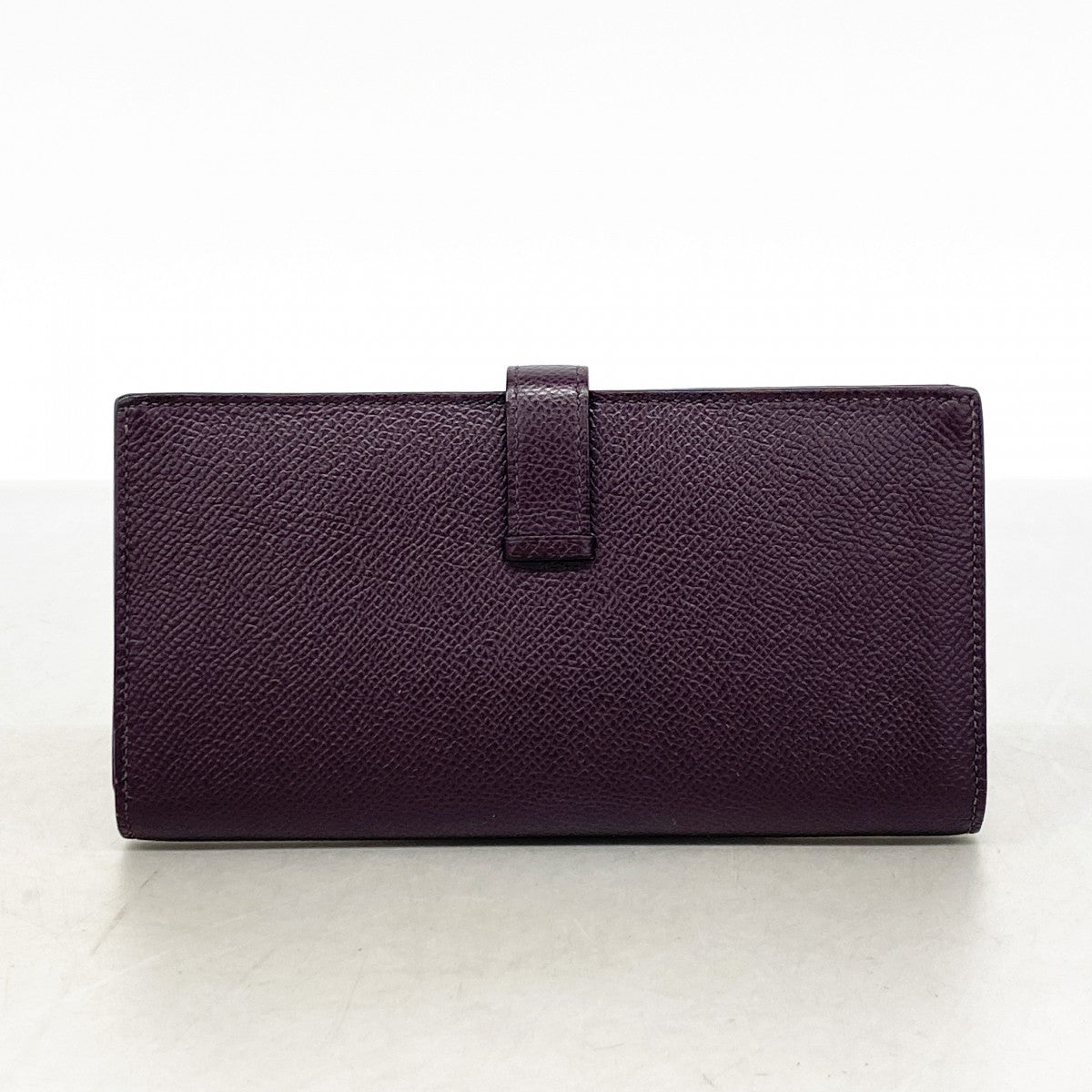 【6gd4210】エルメス 長財布 ベアンスフレヴェルソ ヴォーエプソン レザン/アネモネ ゴールド金具 Y刻印【中古】レディース