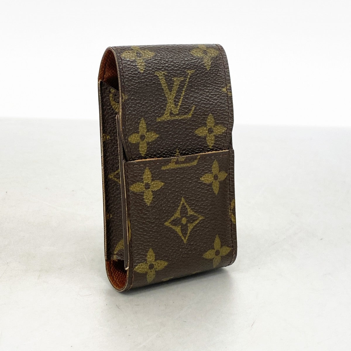 【6gd4229】ルイヴィトン シガレットケース モノグラム エテュイシガレット M63024 ブラウン【中古】メンズ レディース ユニセックス