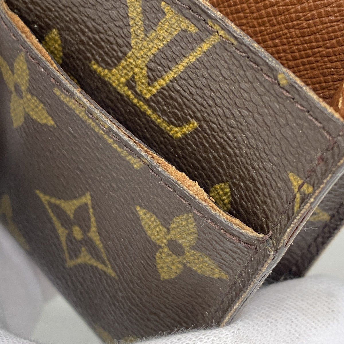 【6gd4229】ルイヴィトン シガレットケース モノグラム エテュイシガレット M63024 ブラウン【中古】メンズ レディース ユニセックス